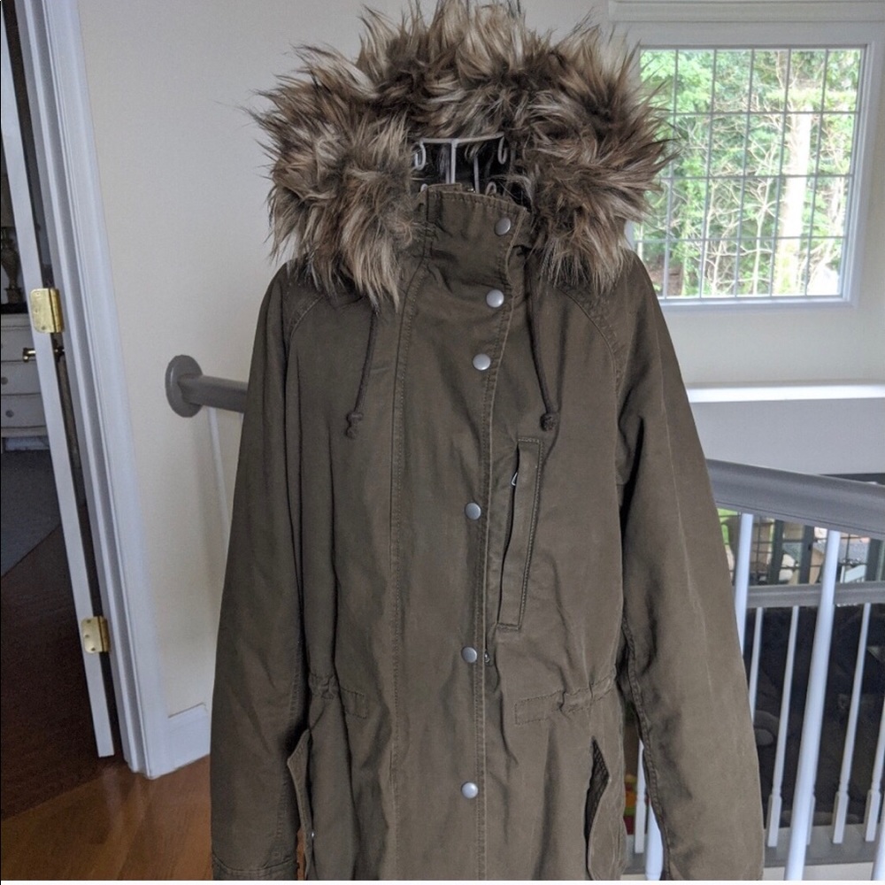 Gap Fur Trimmed Lined Parka
